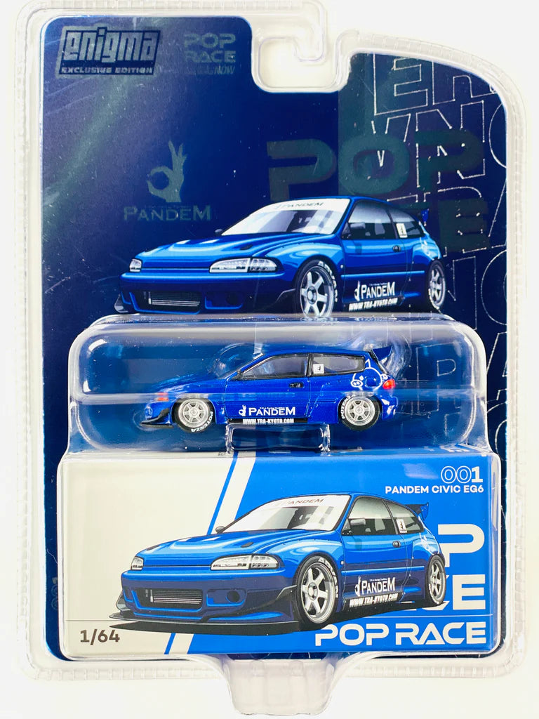 Pop Race x Enigma - Pandem Civic EG6 V1.5 (Metallic Blue) #001