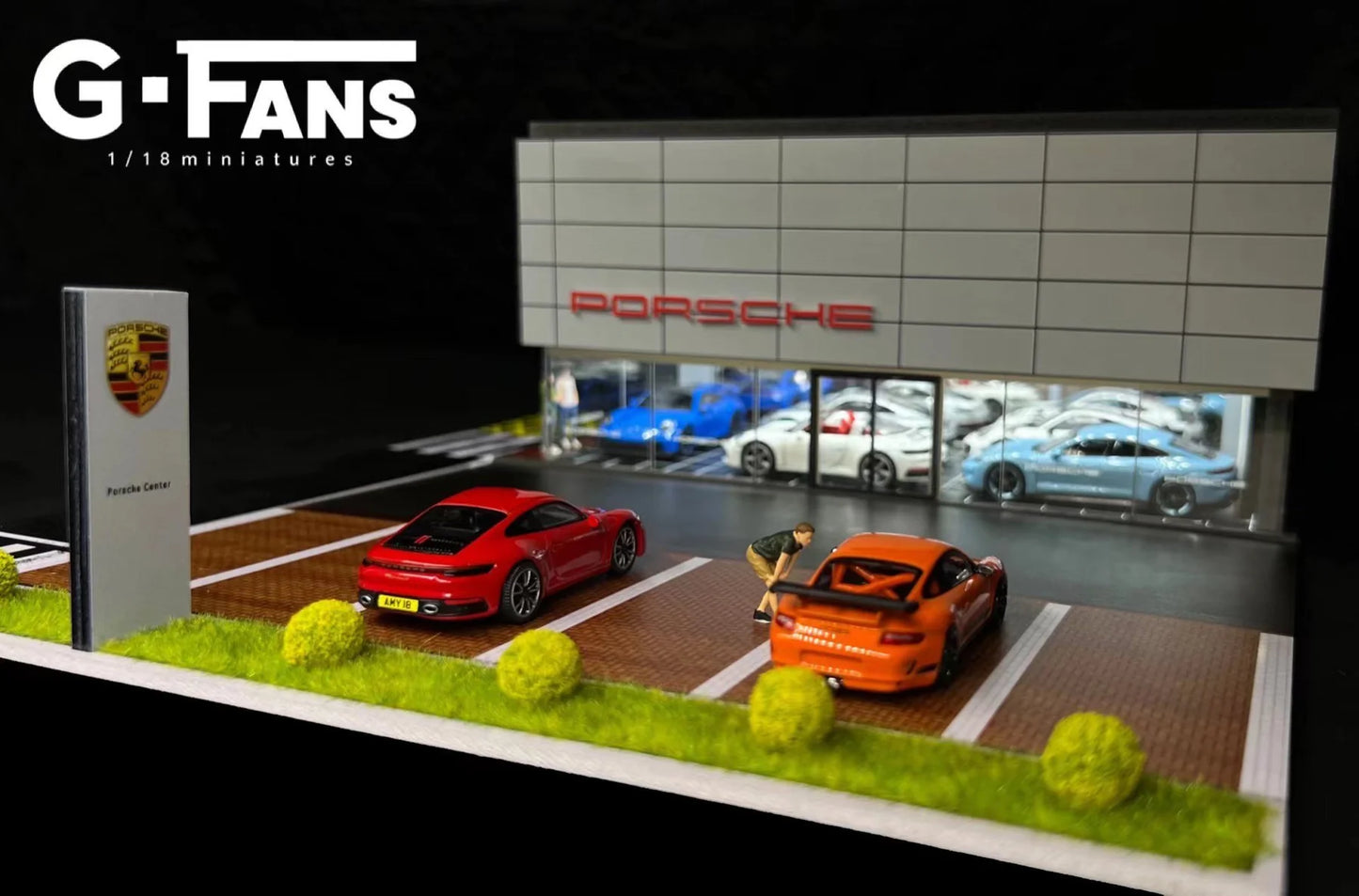 (710031) - G-Fans 1:64 Porsche Diorama
