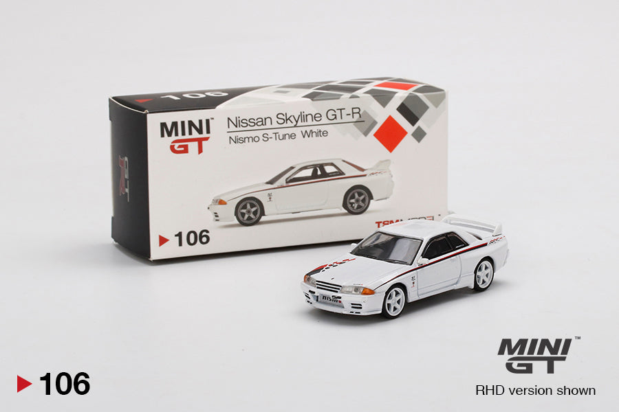 (MGT00106) - Nissan Skyline GT-R (R32) Nismo S-Tune White (Box Version)