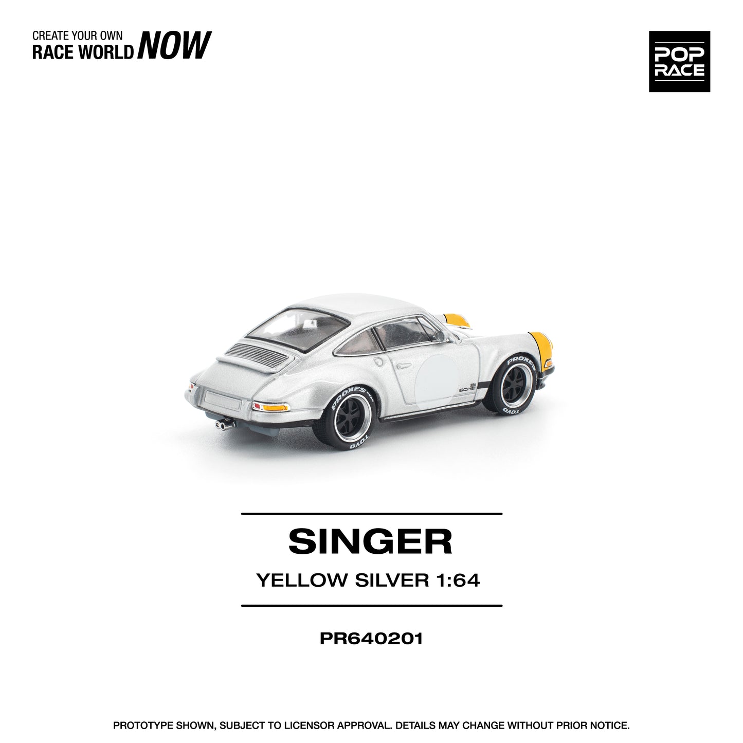(Pre-Order) (PR640201) SINGER 911 SCCS HOMAGE YELLOW/SILVER