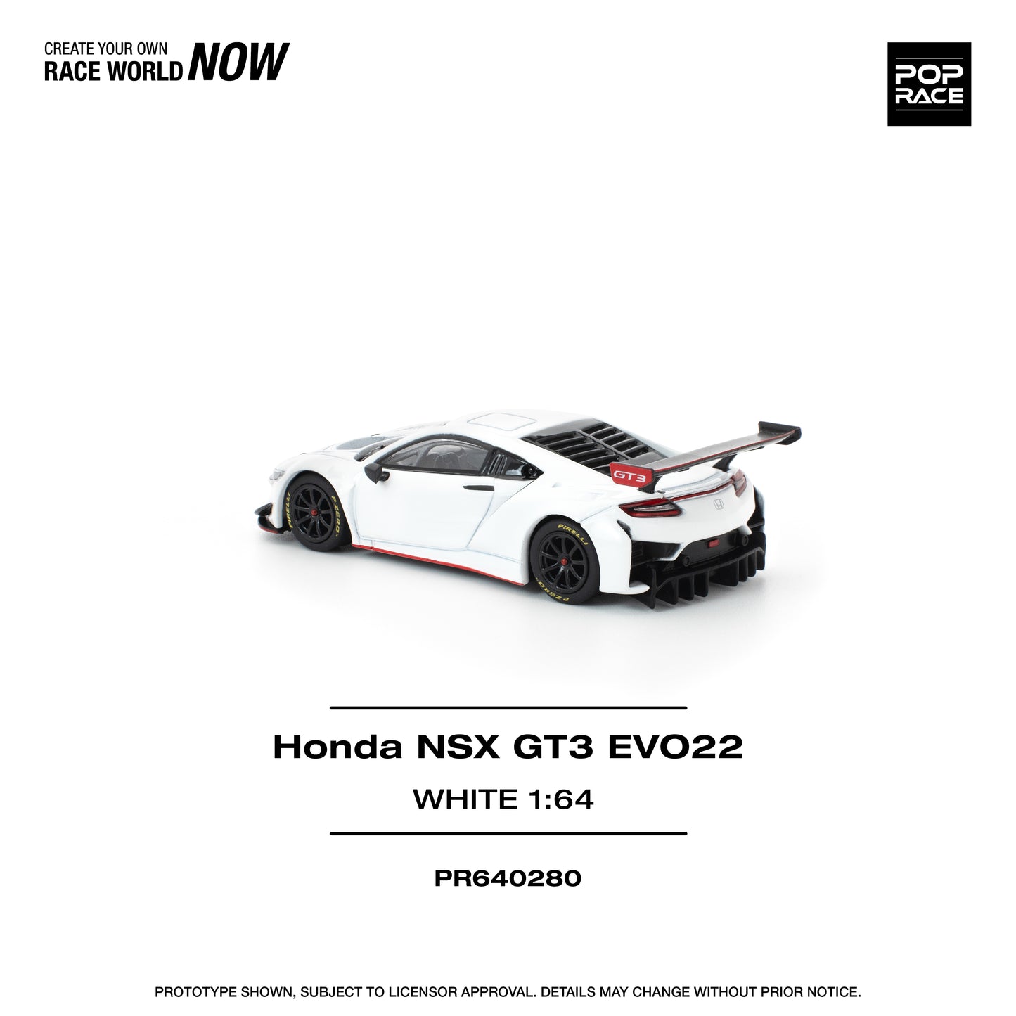 (Pre-Order) (PR640280) HONDA NSX GT3 EVO22 - WHITE