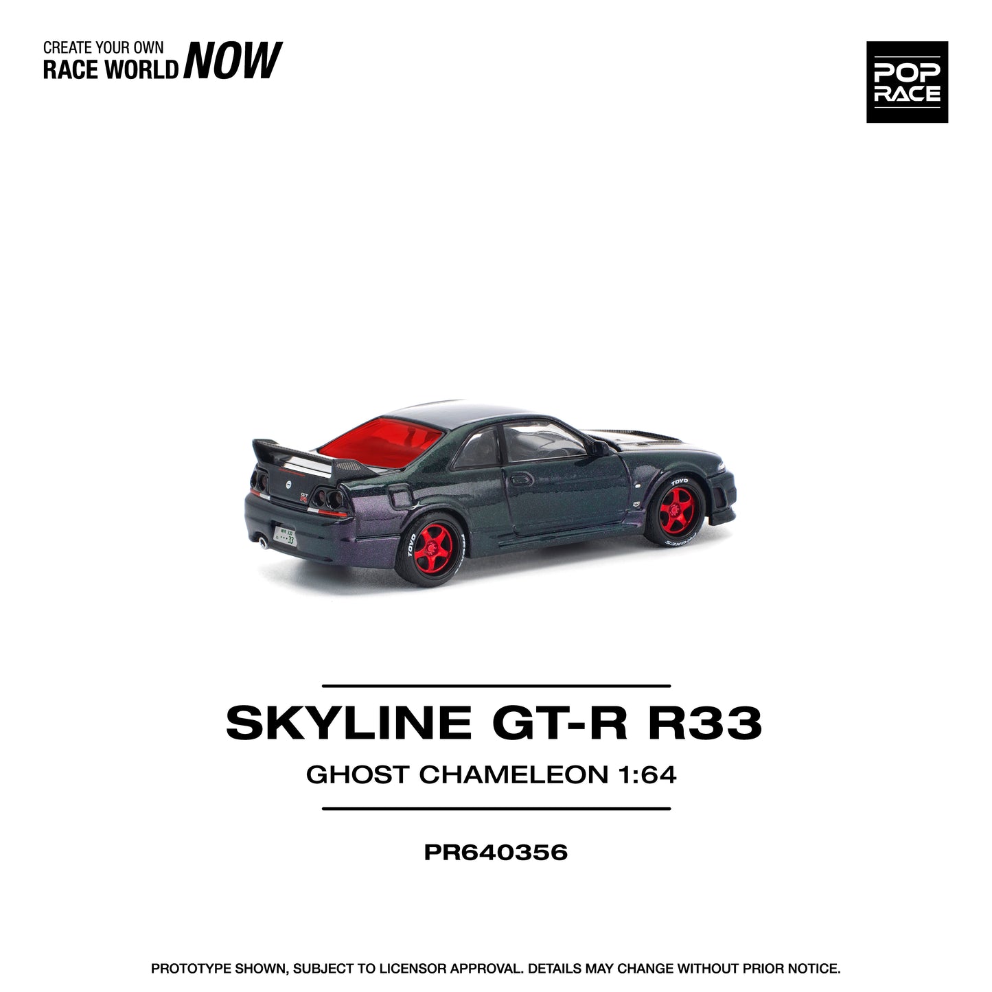 (Pre-Order) (PR640356) SKYLINE GT-R R33 GHOST CHAMELEON