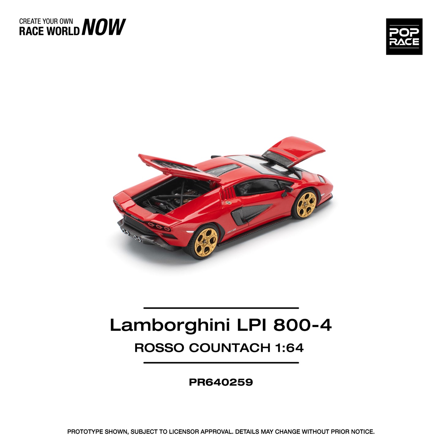 (Pre-Order) (PR640259) LAMBORGHINI COUNTACH LPI-800 - ROSSO
