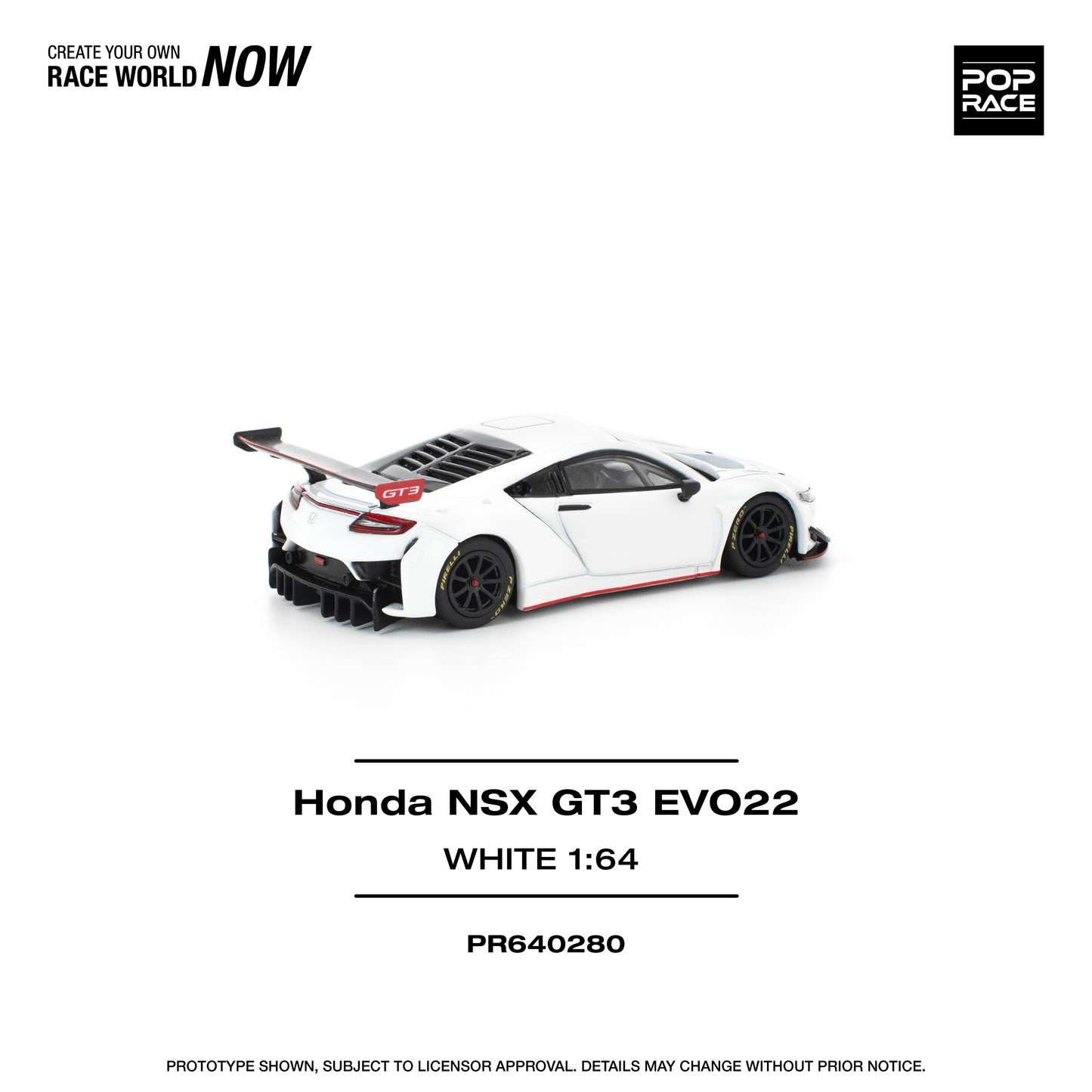 (Pre-Order) (PR640280) HONDA NSX GT3 EVO22 - WHITE