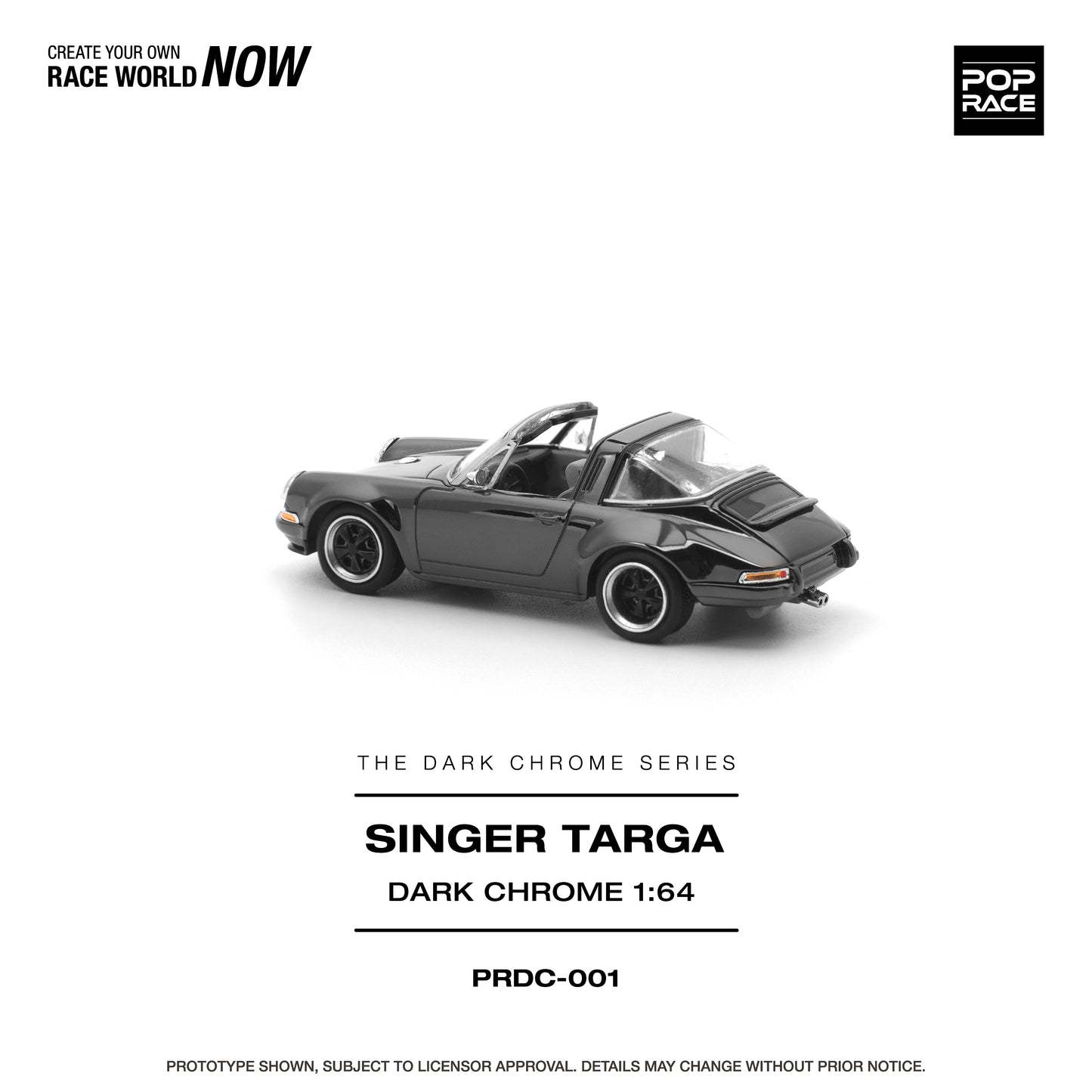Pre-Order) (PRDC001) SINGER TARGA DARK CHROME