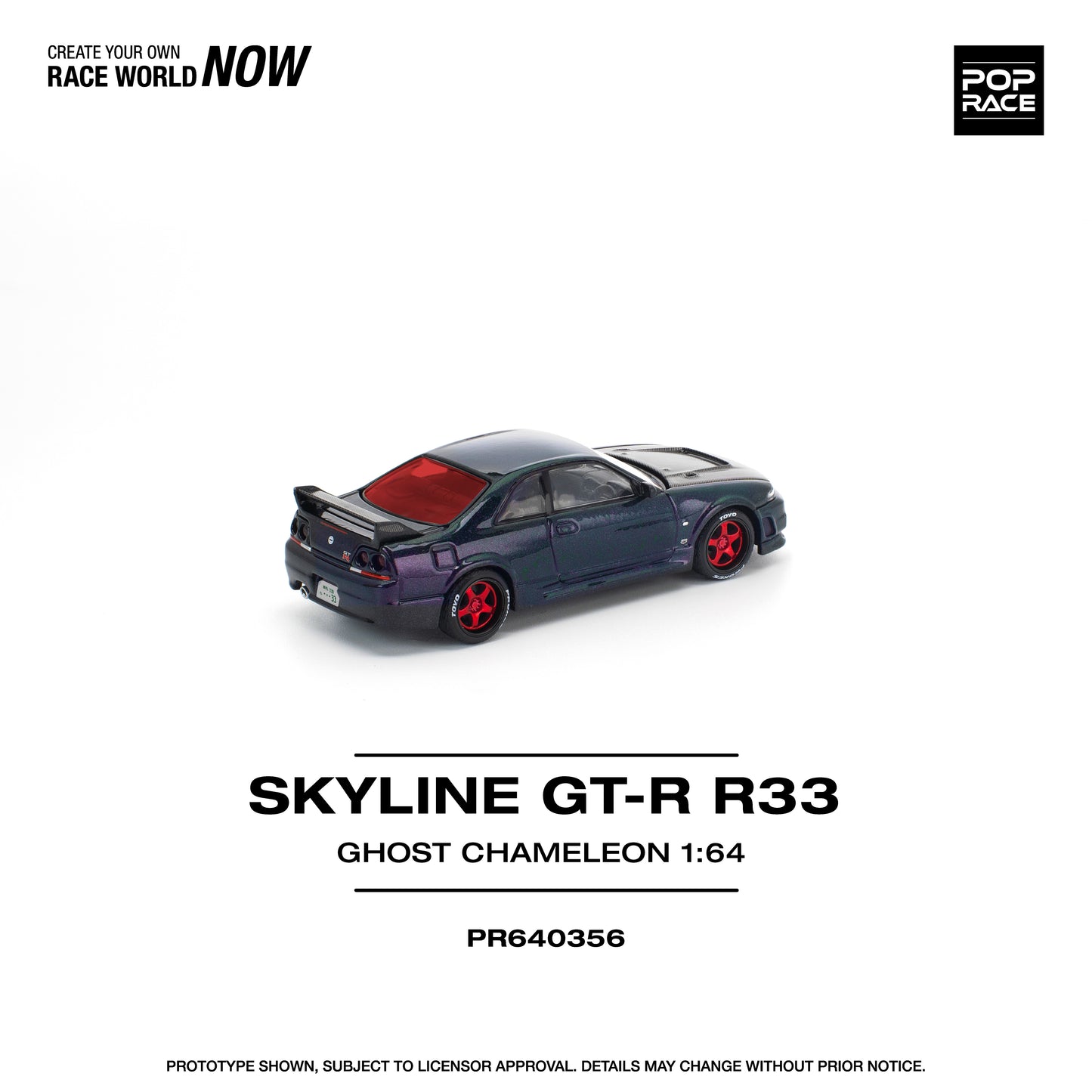 (Pre-Order) (PR640356) SKYLINE GT-R R33 GHOST CHAMELEON