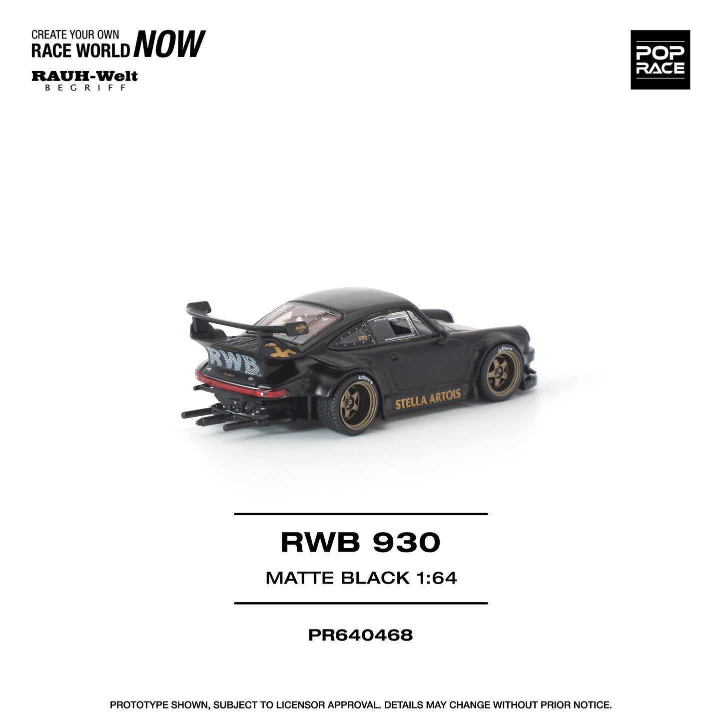 (Pre-Order) (PR640468) RWB 930 MATTE BLACK "STELLA ARTOIS" NEW TOOLING