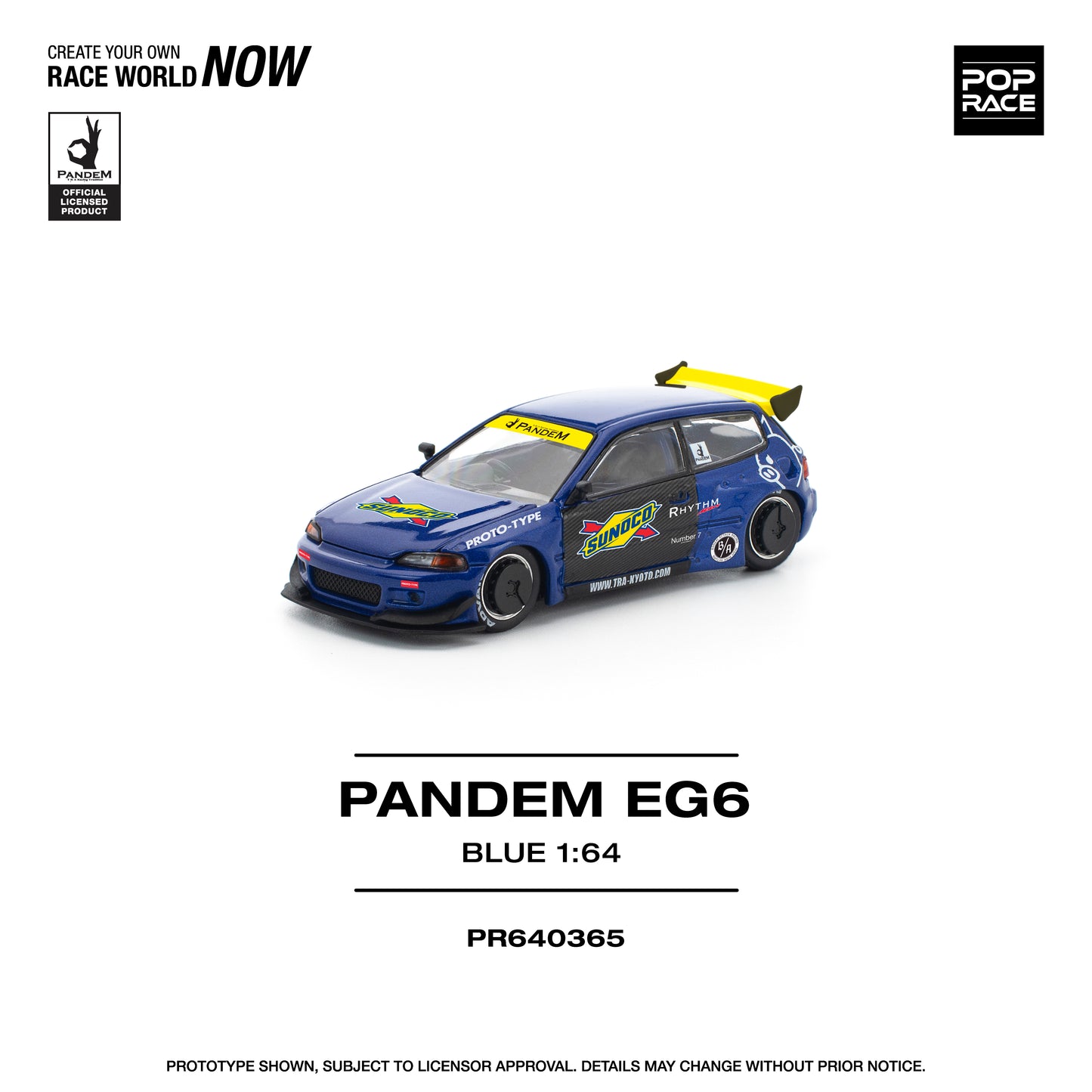 (Pre-Order) (PR640365) PANDEM CIVIC EG6 BLUE/BLACK