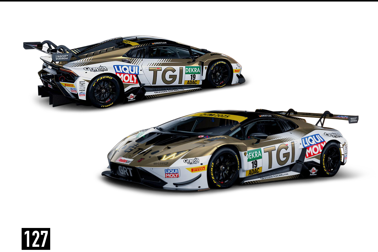 (Pre-Order) 241083(E) Trends Hobby 1/64 Lamborghini Huracan GT3 EVO2 - DTM 2025 #19