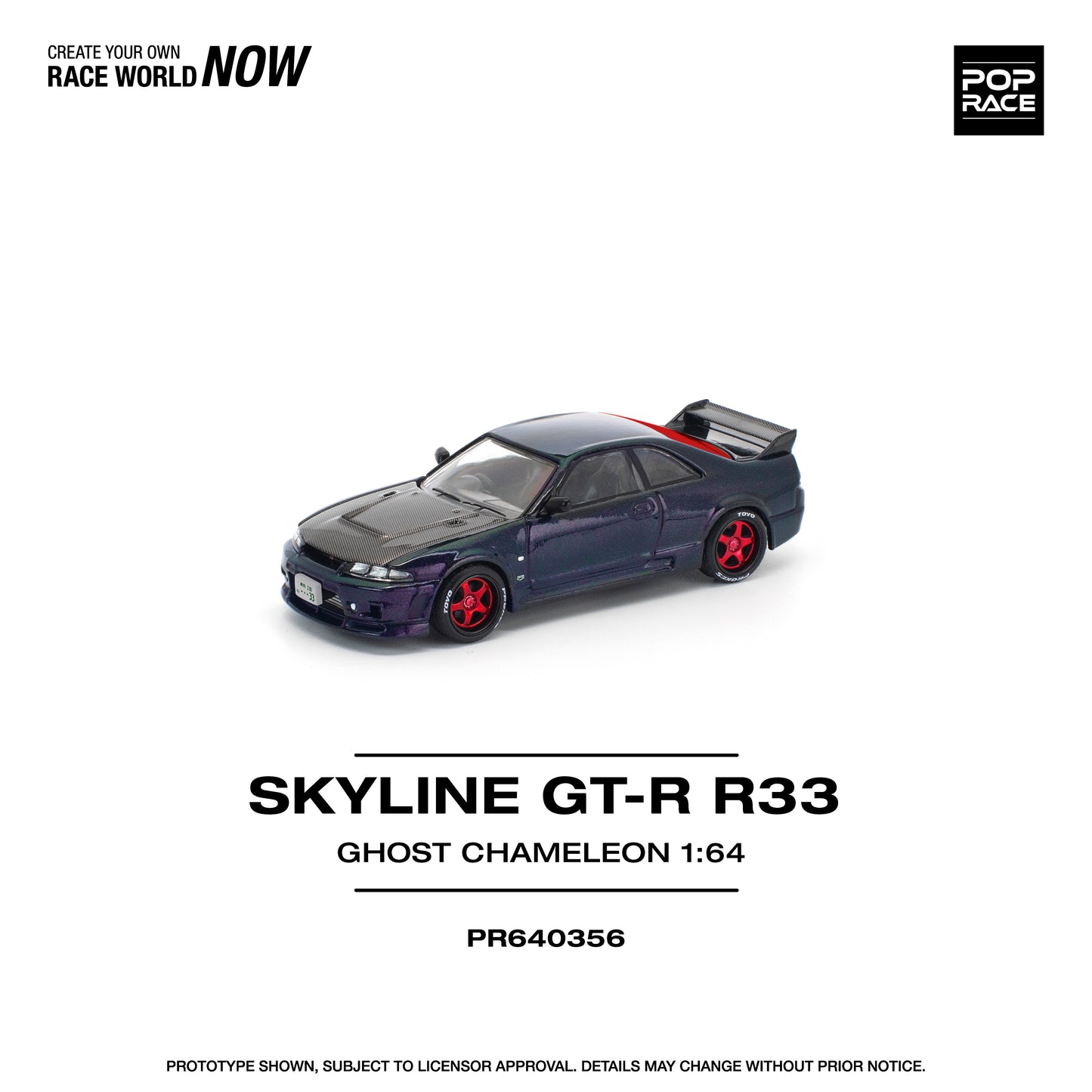 (Pre-Order) (PR640356) SKYLINE GT-R R33 GHOST CHAMELEON