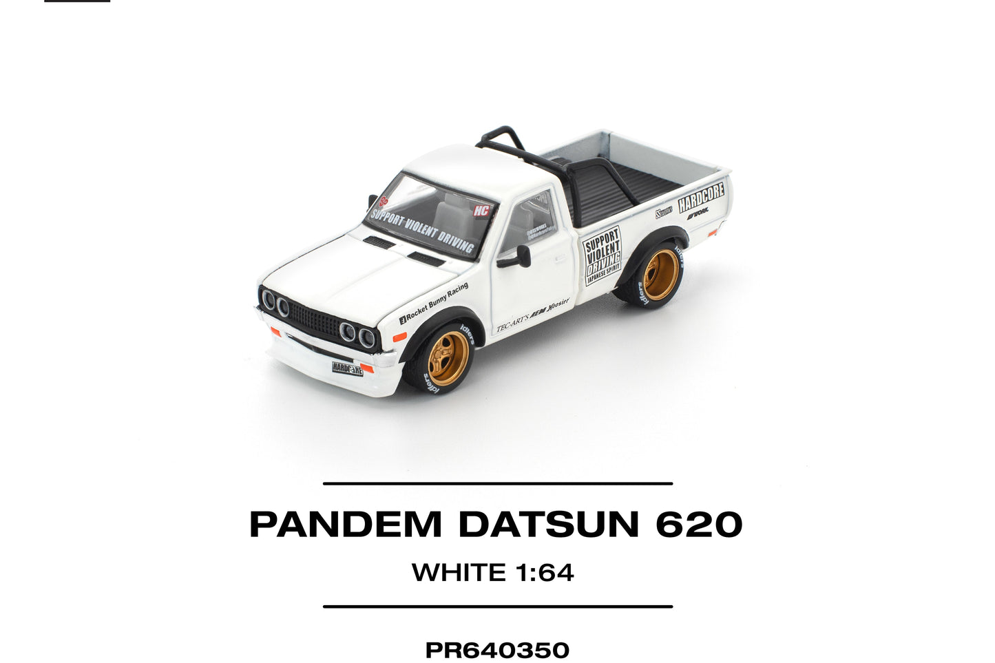 (Pre-Order) (PR640350) PANDEM DATSUN 620 (WHITE)