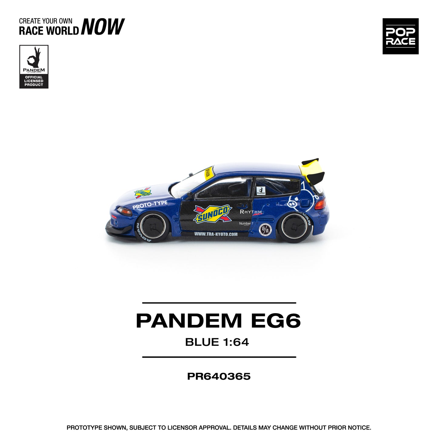(Pre-Order) (PR640365) PANDEM CIVIC EG6 BLUE/BLACK
