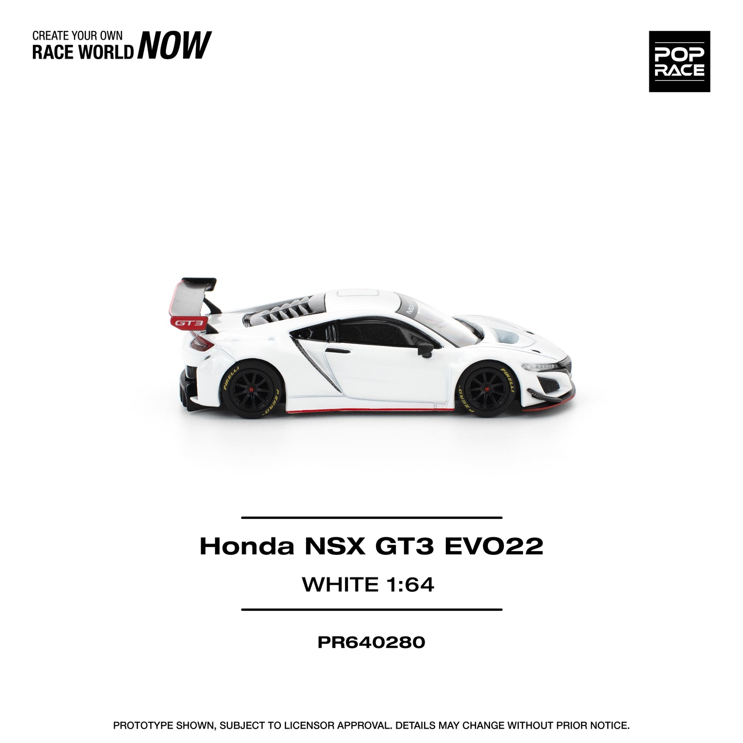 (Pre-Order) (PR640280) HONDA NSX GT3 EVO22 - WHITE