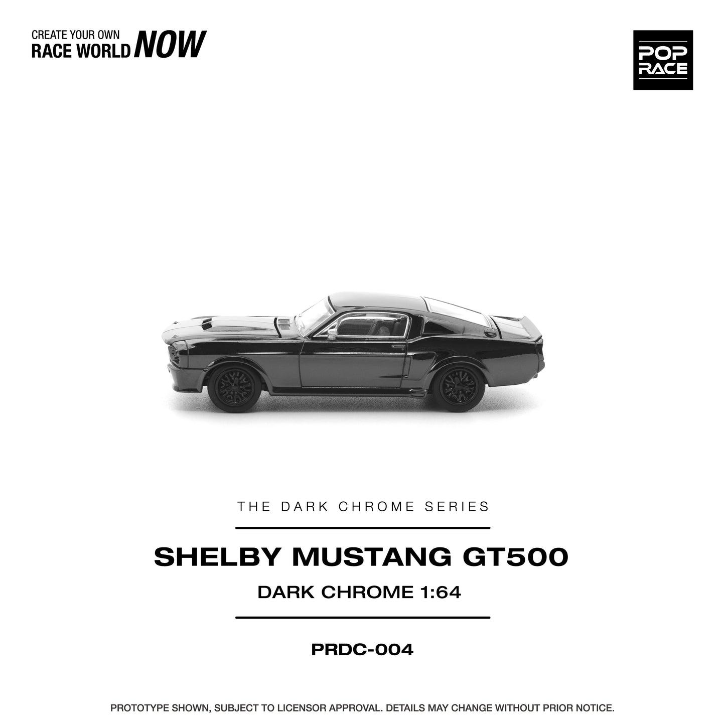 Pre-Order) (PRDC004) SHELBY MUSTANG GT500 DARK CHROME