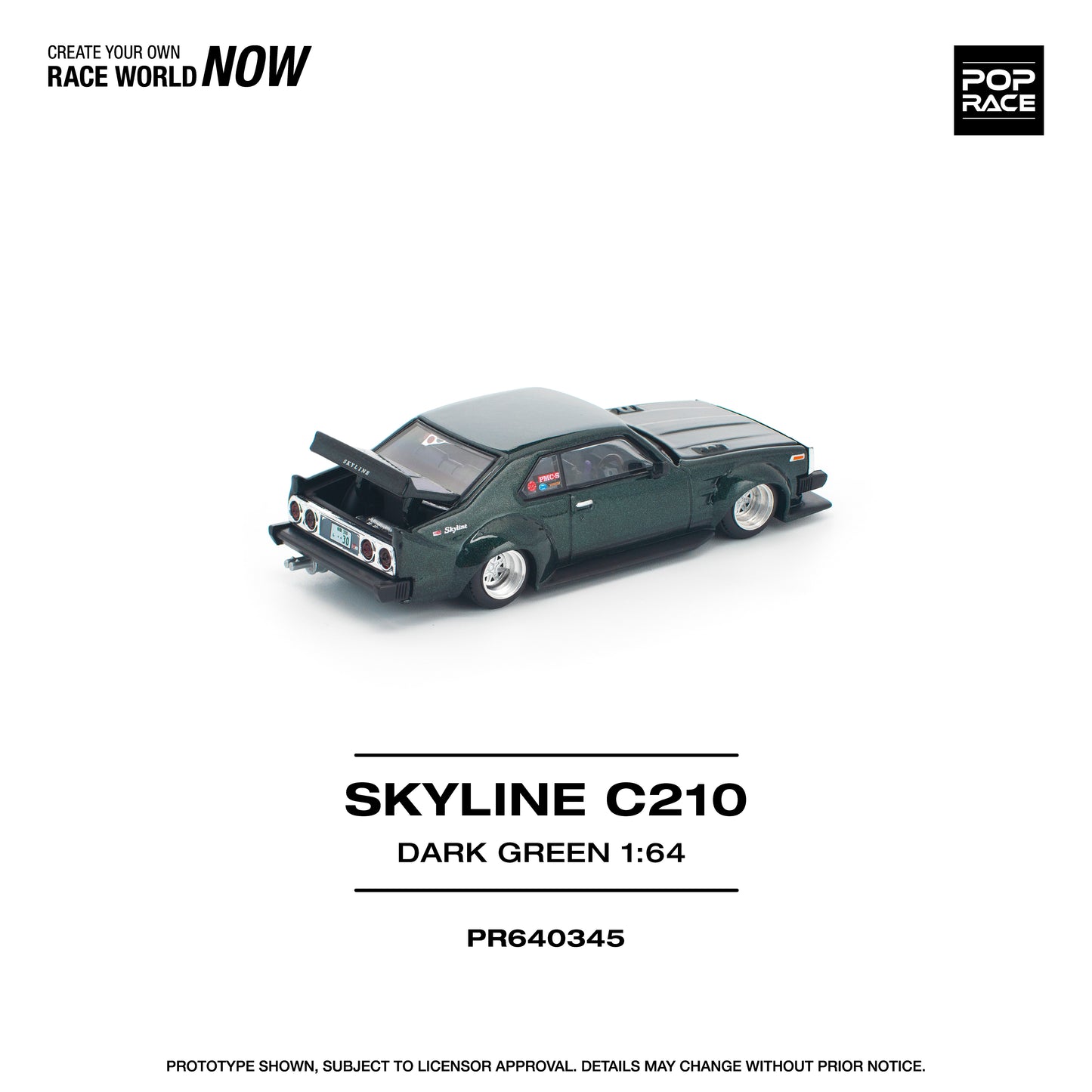 (Pre-Order) (PR640345) SKYLINE C210 DARK GREEN
