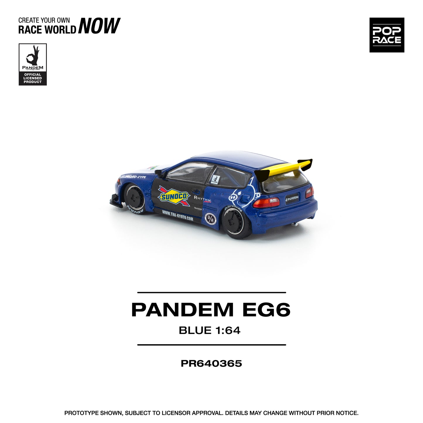 (Pre-Order) (PR640365) PANDEM CIVIC EG6 BLUE/BLACK