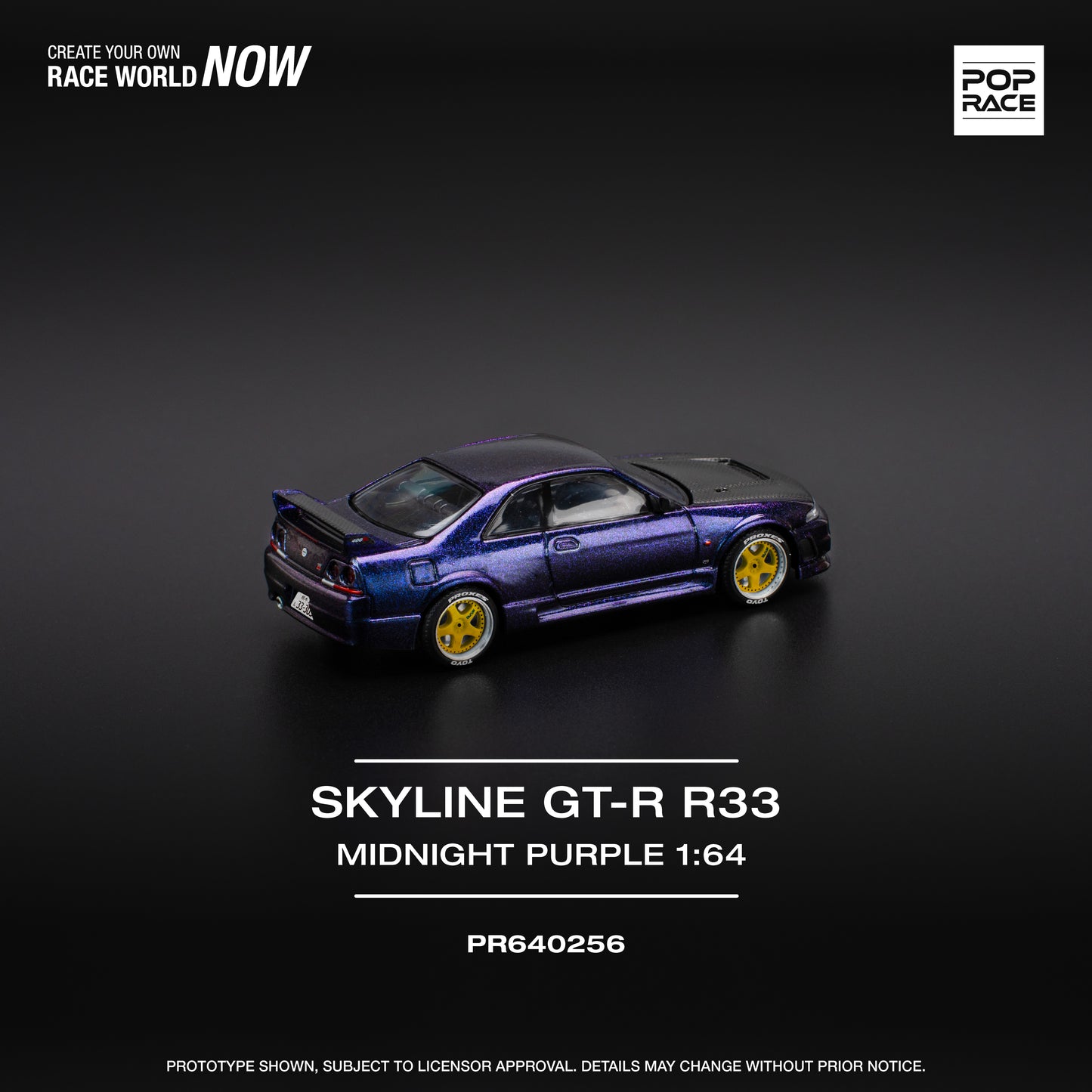(Pre-Order) PR640256 SKYLINE GT-R R33 NISMO - MIDNIGHT PURPLE