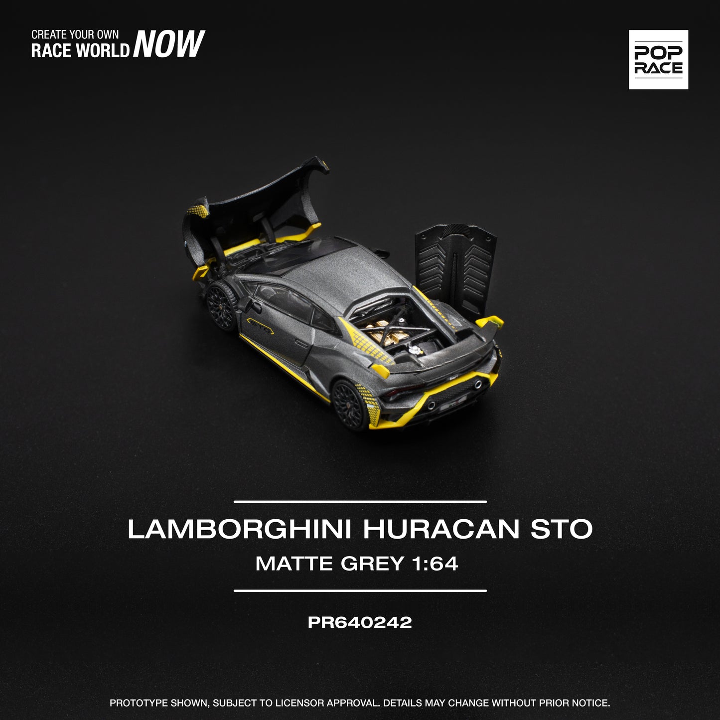 (Pre-Order) PR640242 LAMBORGHINI HURACAN STO MATTE GREY