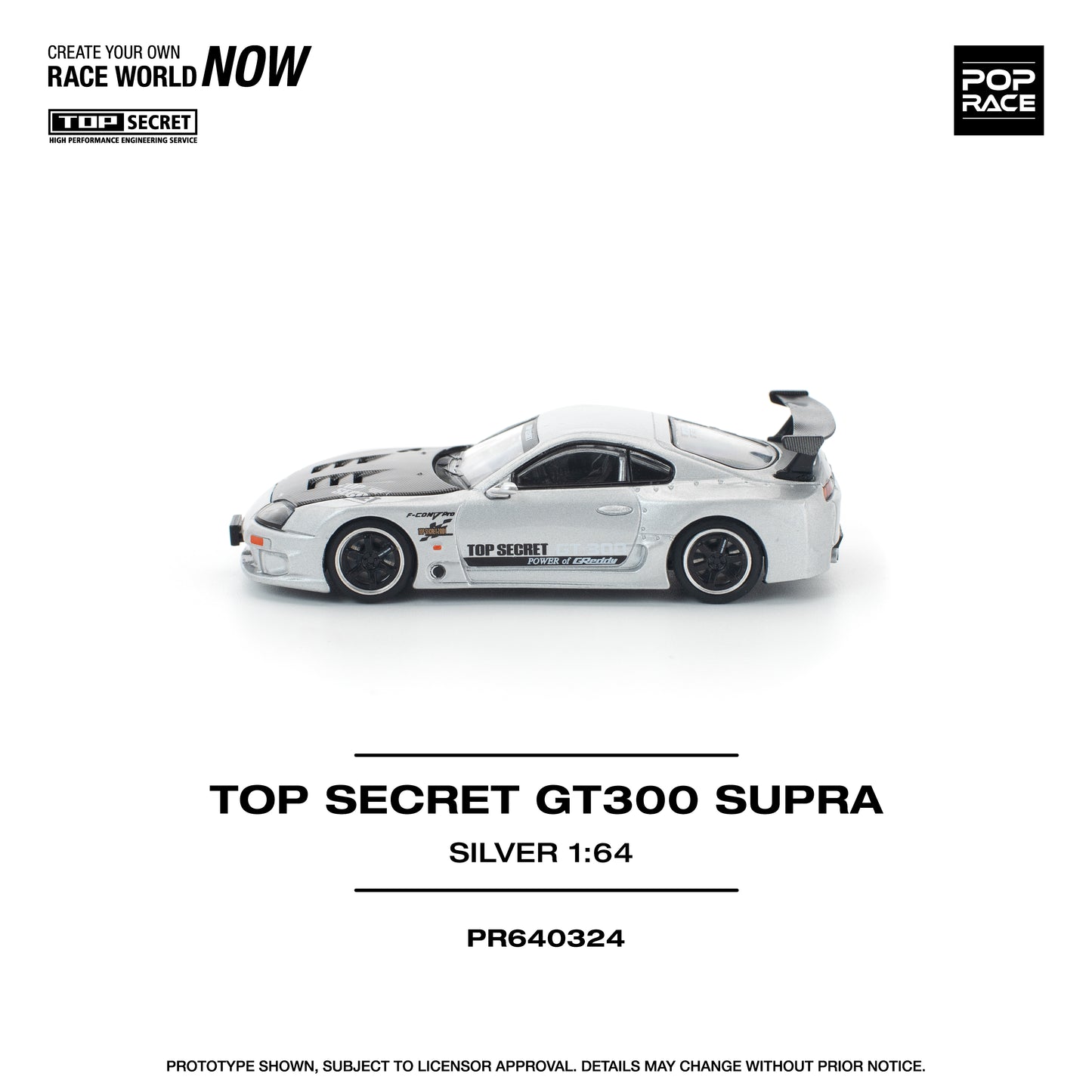 (Pre-Order) (PR640324) TOP SECRET GT300 SUPRA (SILVER)