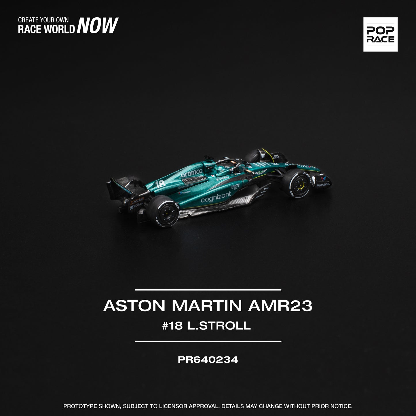 (Pre-Order) (PR640234) ASTON MARTIN AMR23 F1 #18 L. STROLLL