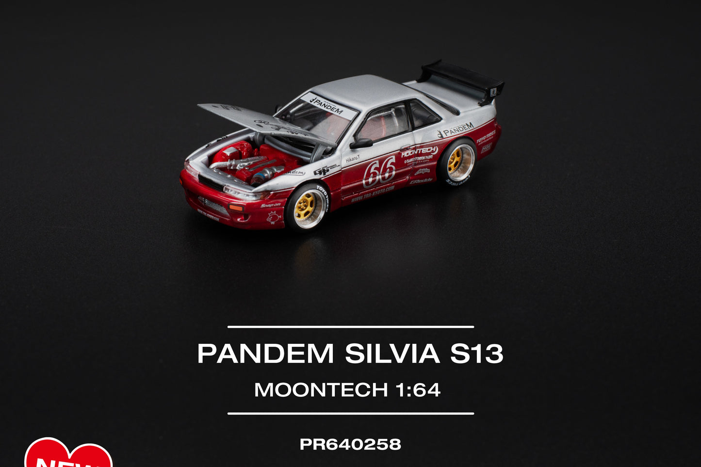 (Pre-Order) (PR640258) PANDEM SILVIA S13 - MOONTECH RED NEW TOOLING