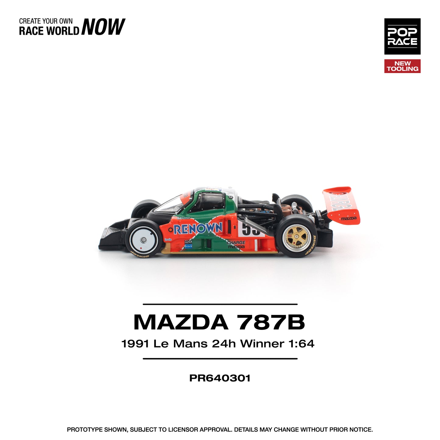 (Pre-Order) (PR640301) MAZDA 787B 1991 LE MANS 24H WINNER