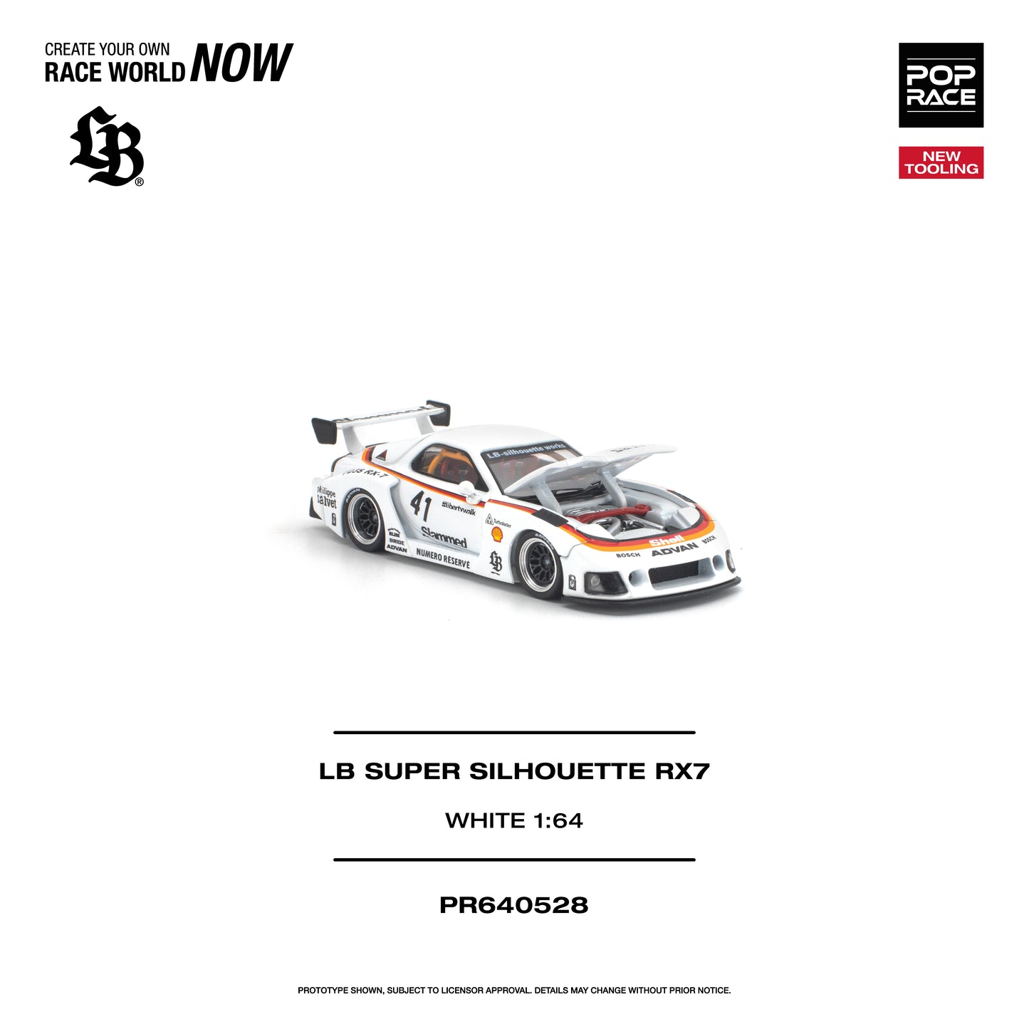 (Pre-Order) (PR640528) LB SUPER SILHOUETTE RX7 (FD3S) - WHITE
