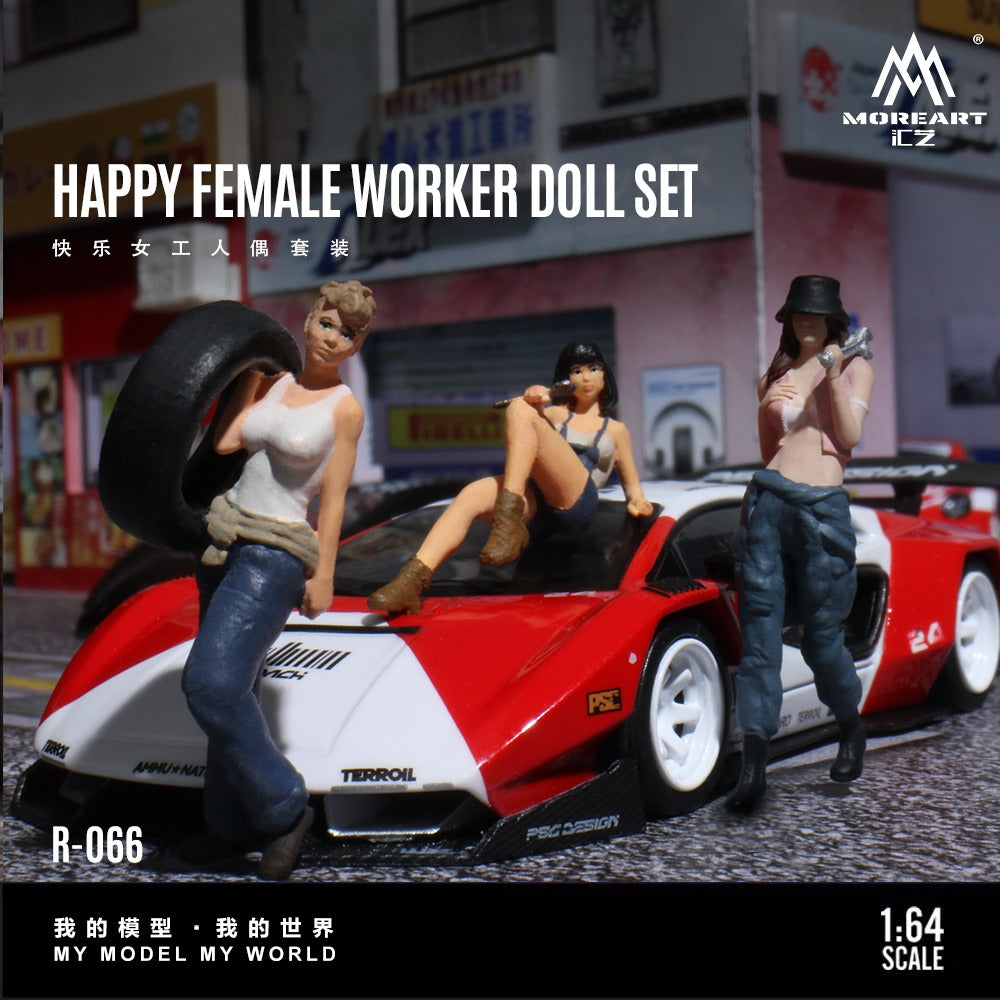(Pre-Order) (MO223066) Happy Female Worker Costume Set (RESIN)