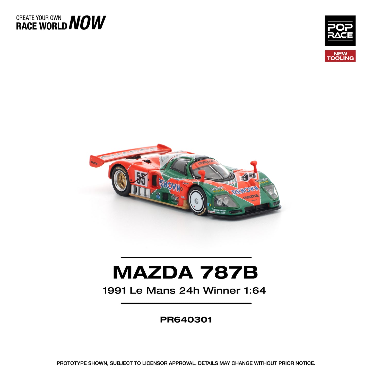 (Pre-Order) (PR640301) MAZDA 787B 1991 LE MANS 24H WINNER