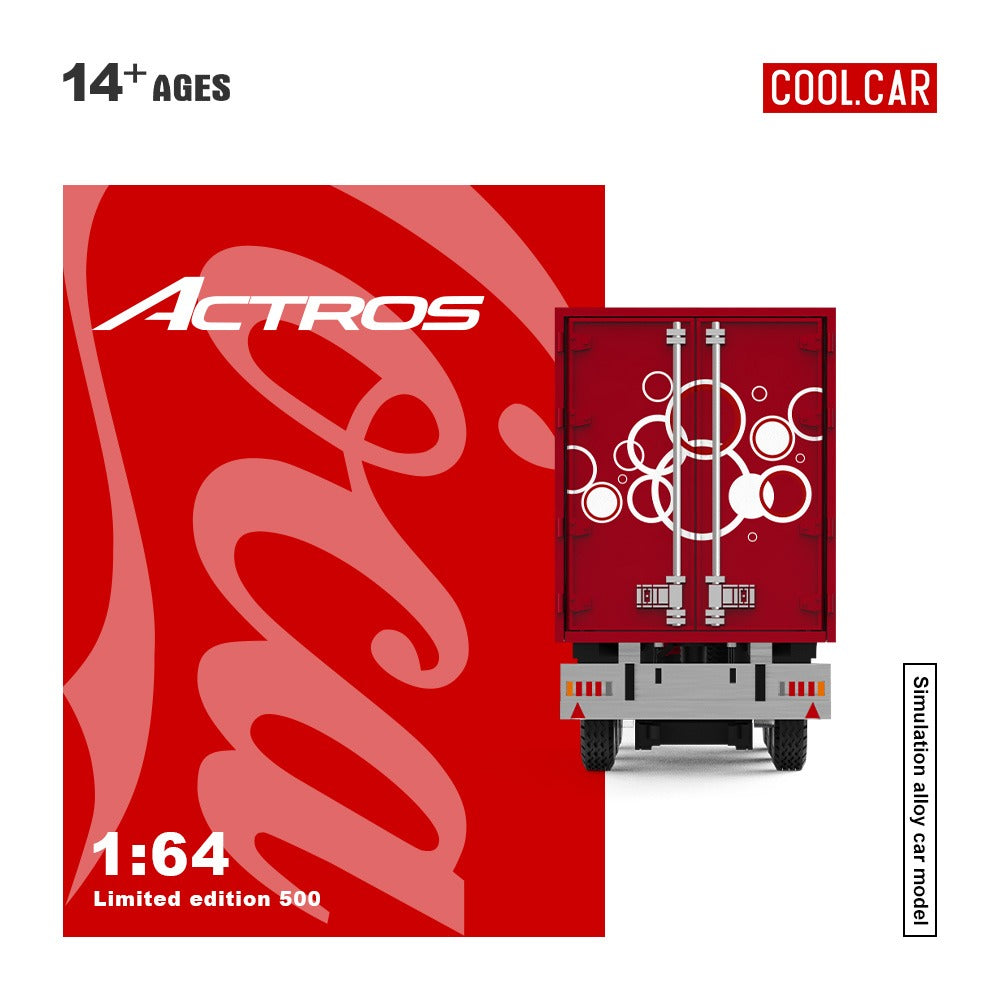 (Pre-Order)(CC646735) Mercedes-Benz Actros container truck (coca cola livery)