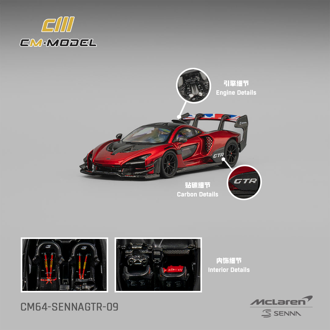 (Pre-Order)(CM64-SennaGTR-09) Mclaren SennaGTR (Metallic Red)
