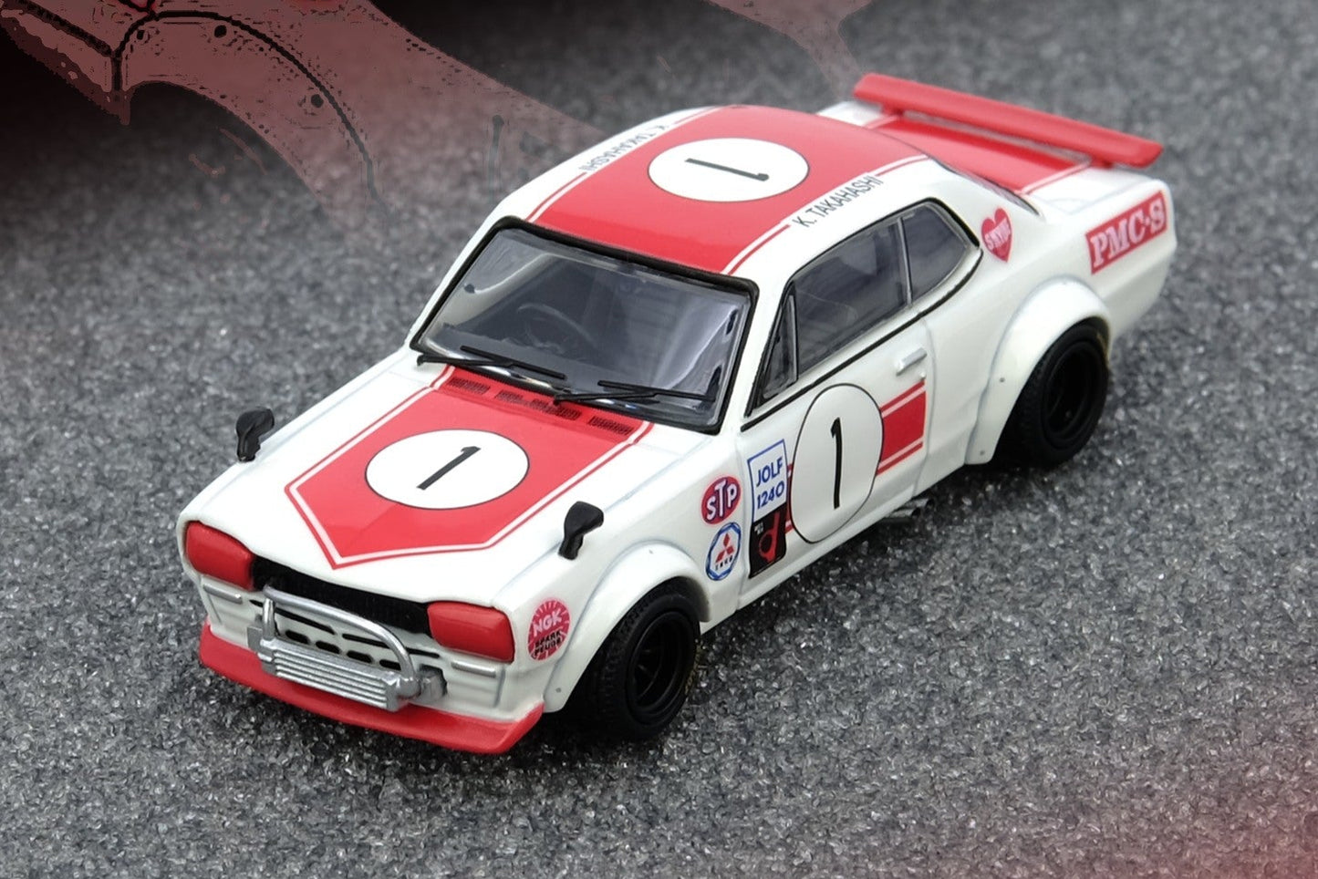 (Pre-Order) (IN64-KPGC10-FM1971) NISSAN SKYLINE 2000 GT-R KPGC10 #1 Takahashi Kunimitsu Fuji Masters 250Km 1971