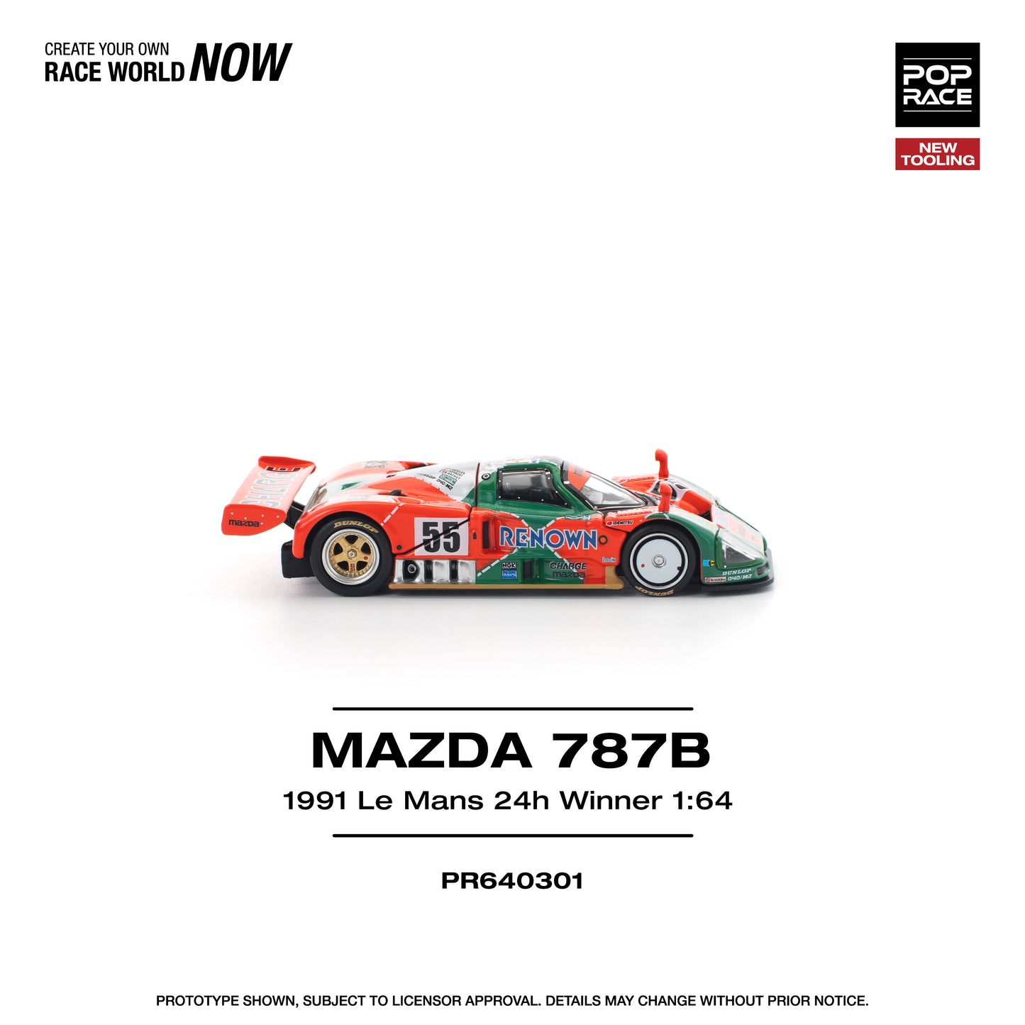 (Pre-Order) (PR640301) MAZDA 787B 1991 LE MANS 24H WINNER