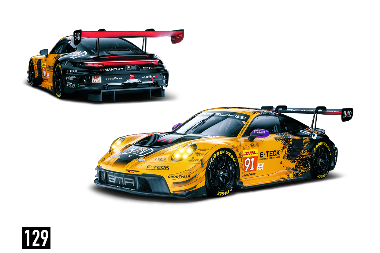 (Pre-Order) 241084(K) Trends Hobby 1/64 Porsche 911 GT3 R - LeMans 24H 2024 #91