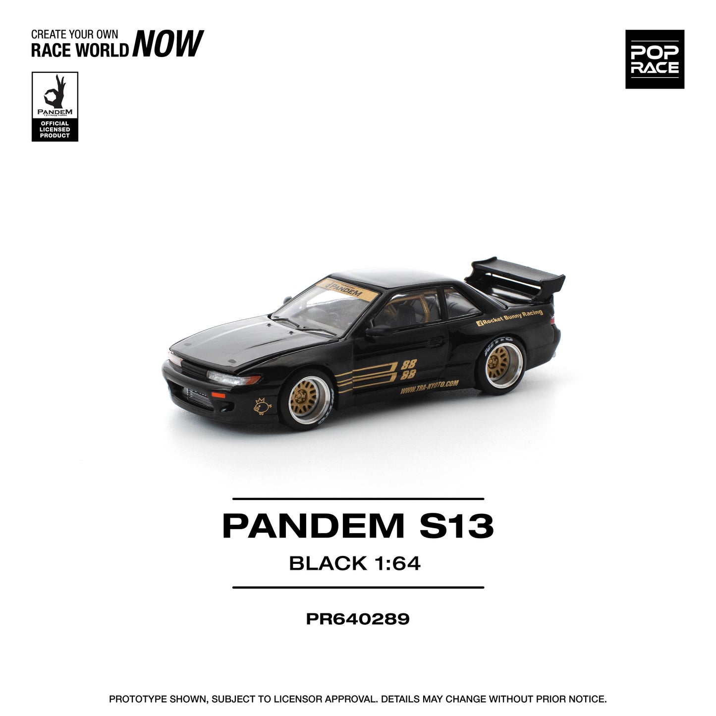 (Pre-Order) (PR640289) PANDEM SILVIA S13 - BLACK