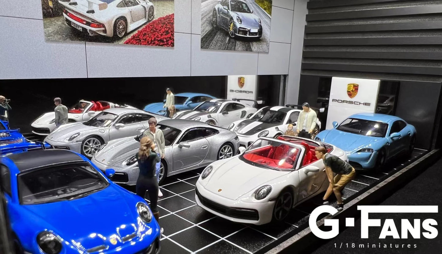 (710031) - G-Fans 1:64 Porsche Diorama