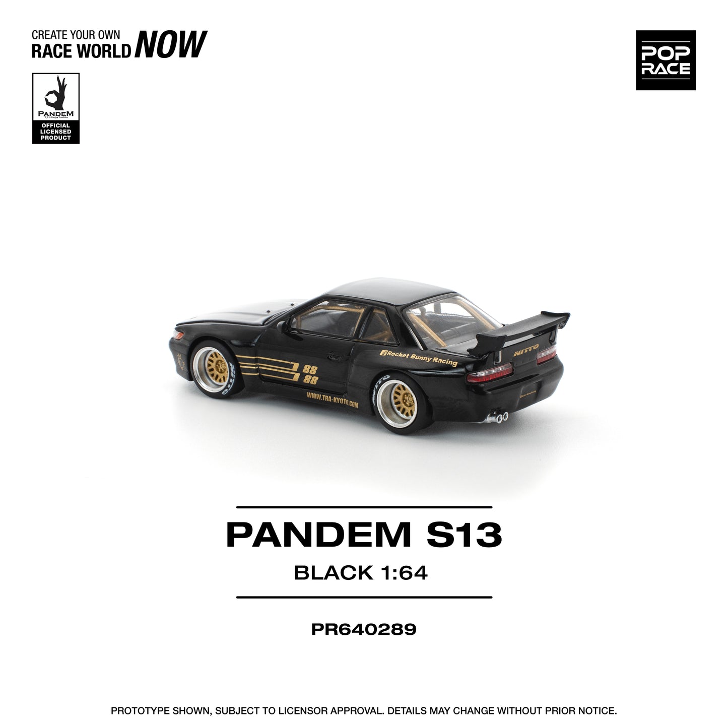 (Pre-Order) (PR640289) PANDEM SILVIA S13 - BLACK