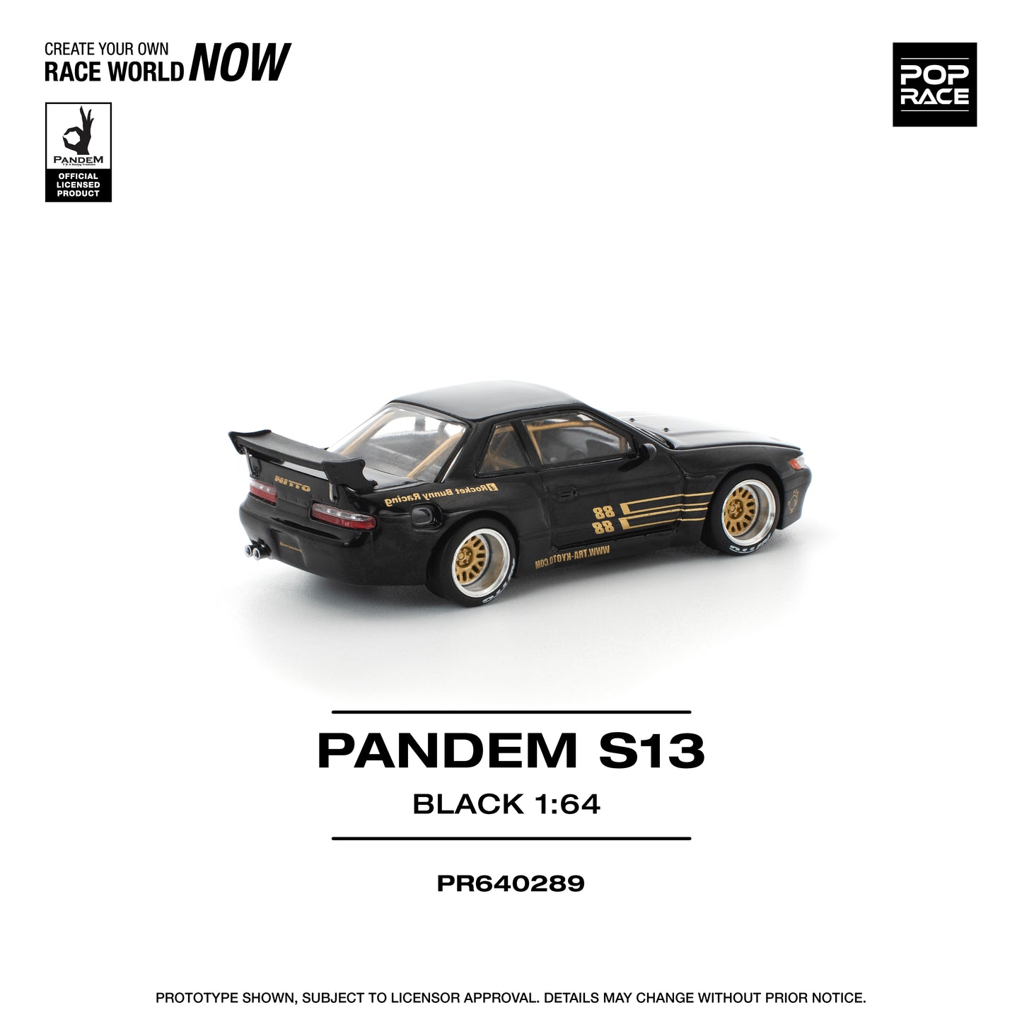 (Pre-Order) (PR640289) PANDEM SILVIA S13 - BLACK