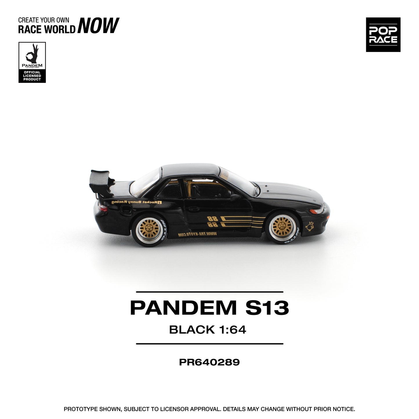 (Pre-Order) (PR640289) PANDEM SILVIA S13 - BLACK