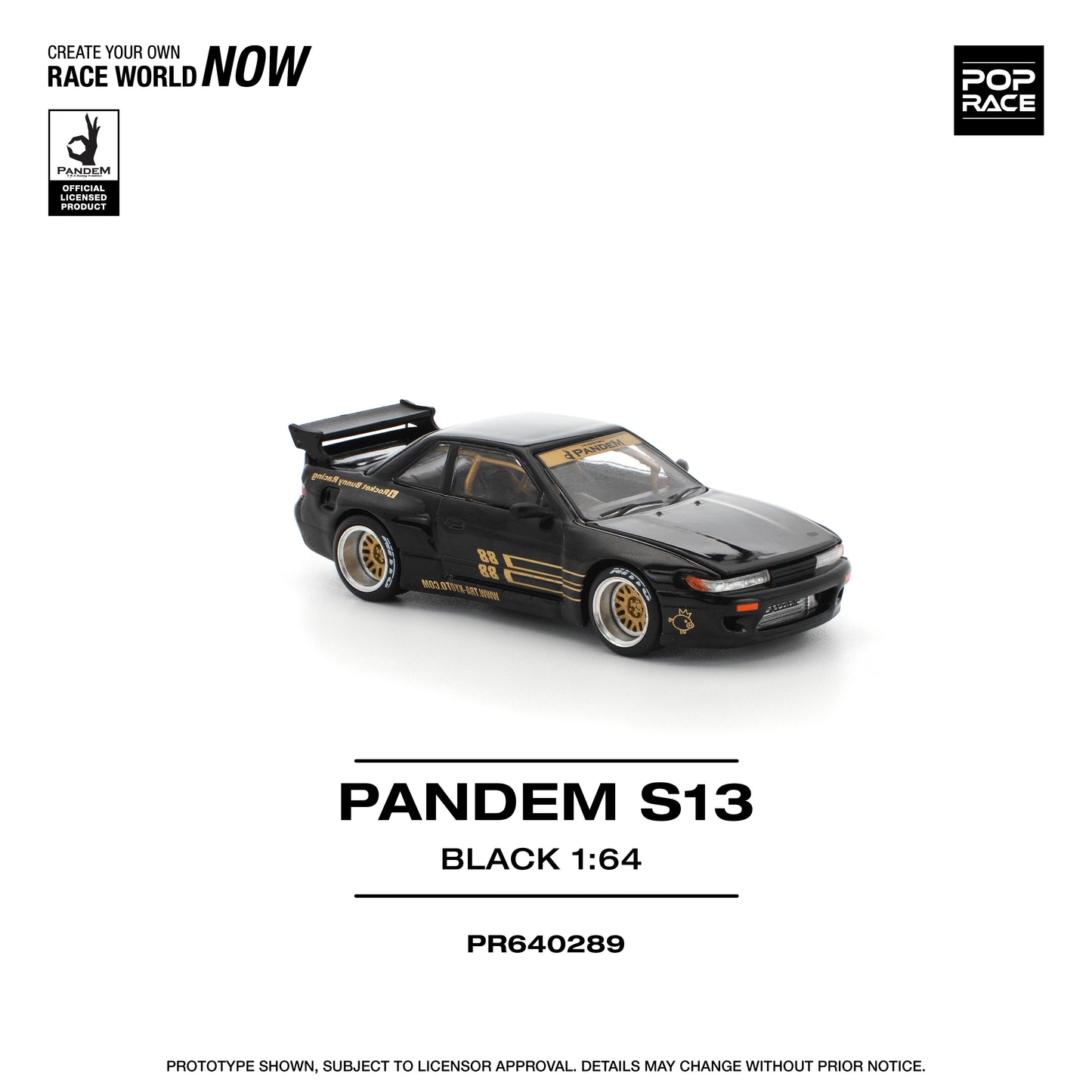 (Pre-Order) (PR640289) PANDEM SILVIA S13 - BLACK