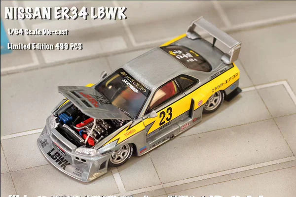 Street Weapon - Nissan Skyline LBWK ER34 (Raw Metal Version)