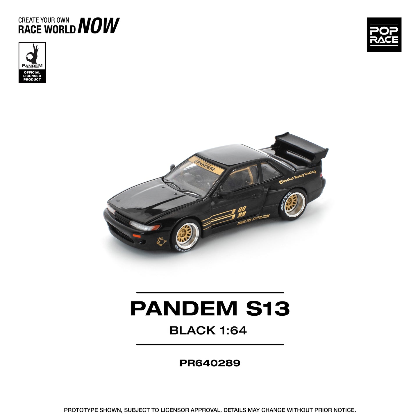 (Pre-Order) (PR640289) PANDEM SILVIA S13 - BLACK