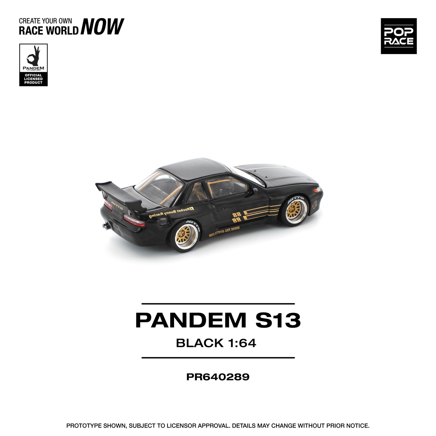 (Pre-Order) (PR640289) PANDEM SILVIA S13 - BLACK