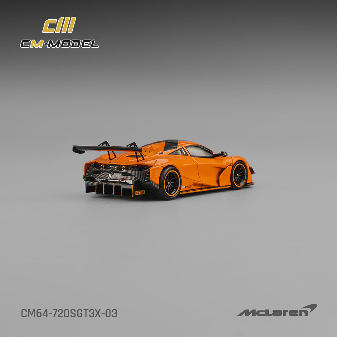 (Pre-Order)(CM64-720SGT3X-03) Mclaren 720SGT3X Papaya Orange