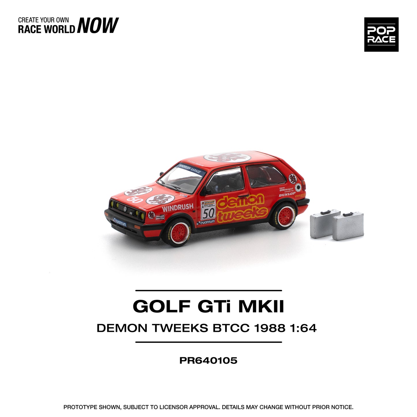 (Pre-Order) (PR640105) GOLF GTI MkII - TEAM DEMON TWEEKS BTCC 1988
