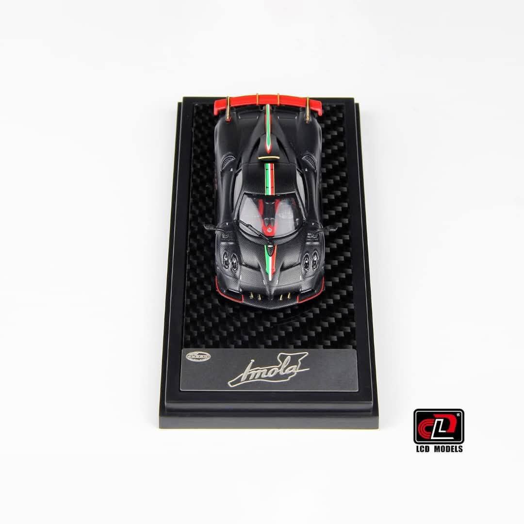 (Pre-Order)(LCD64041-MBCI) Pagani Imola (Matt Black Carbon with Italian Flag)