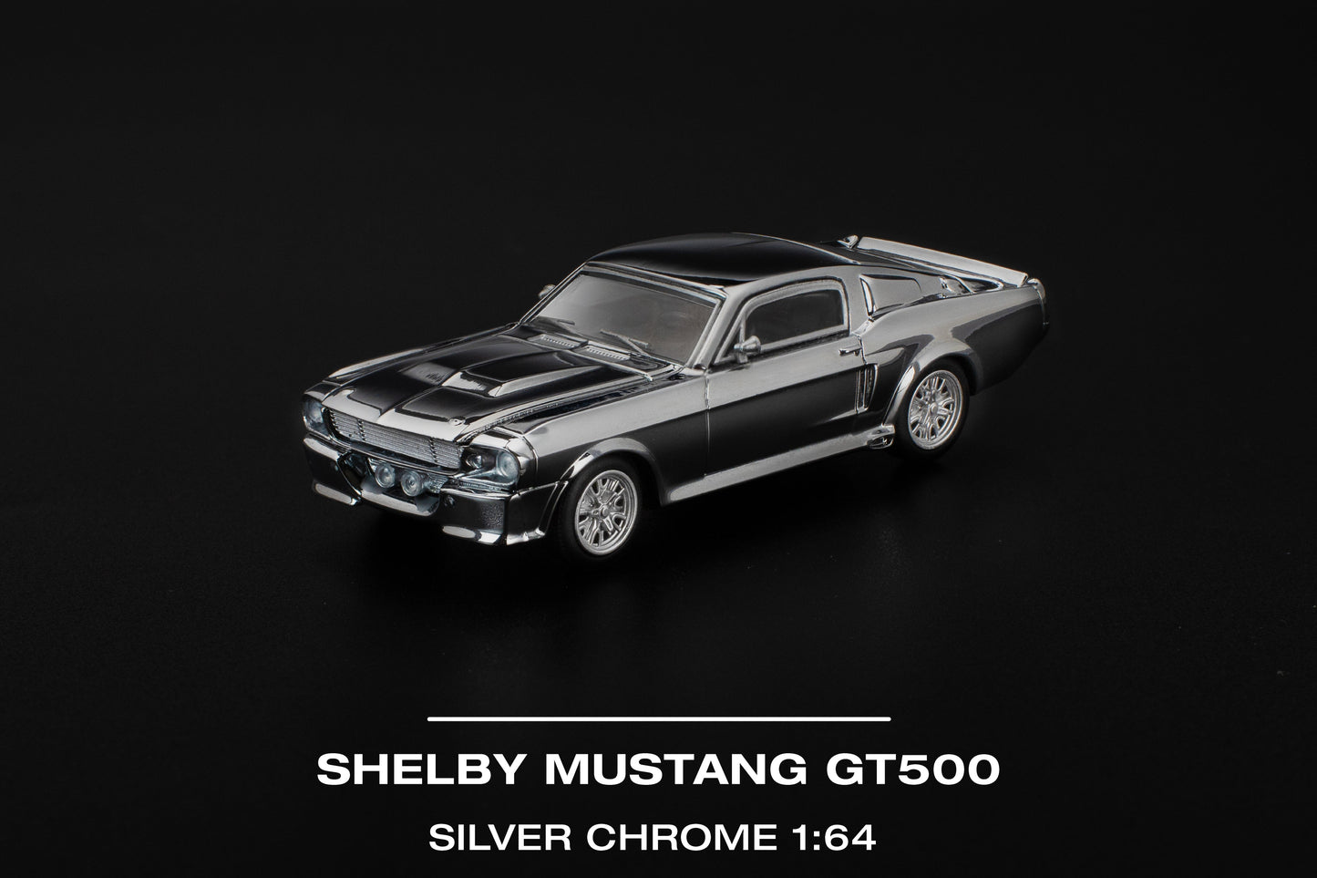 (Pre-Order) (PR640312) SHELBY MUSTANG GT500 SILVER CHROME