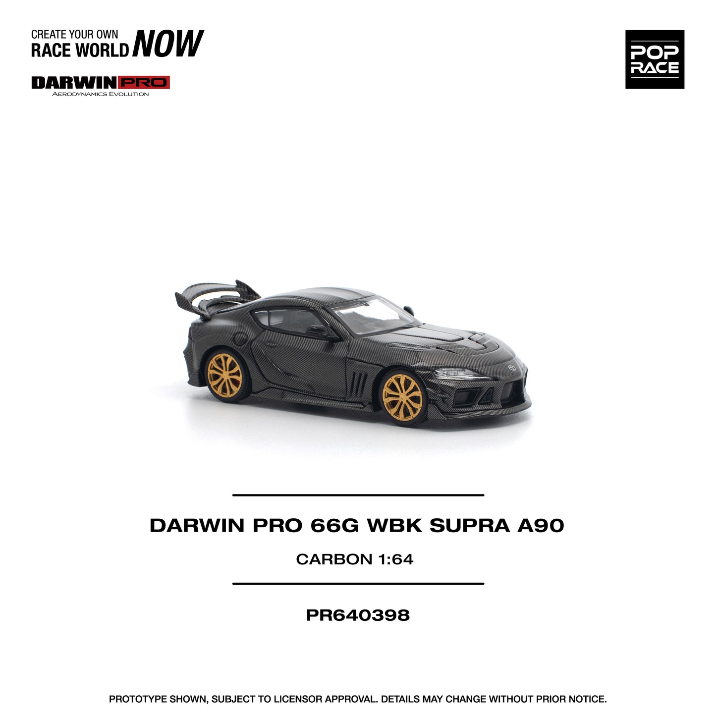 (Pre-Order) (PR640398) DARWIN PRO 66G WBK SUPRA A90 CARBON EDITION