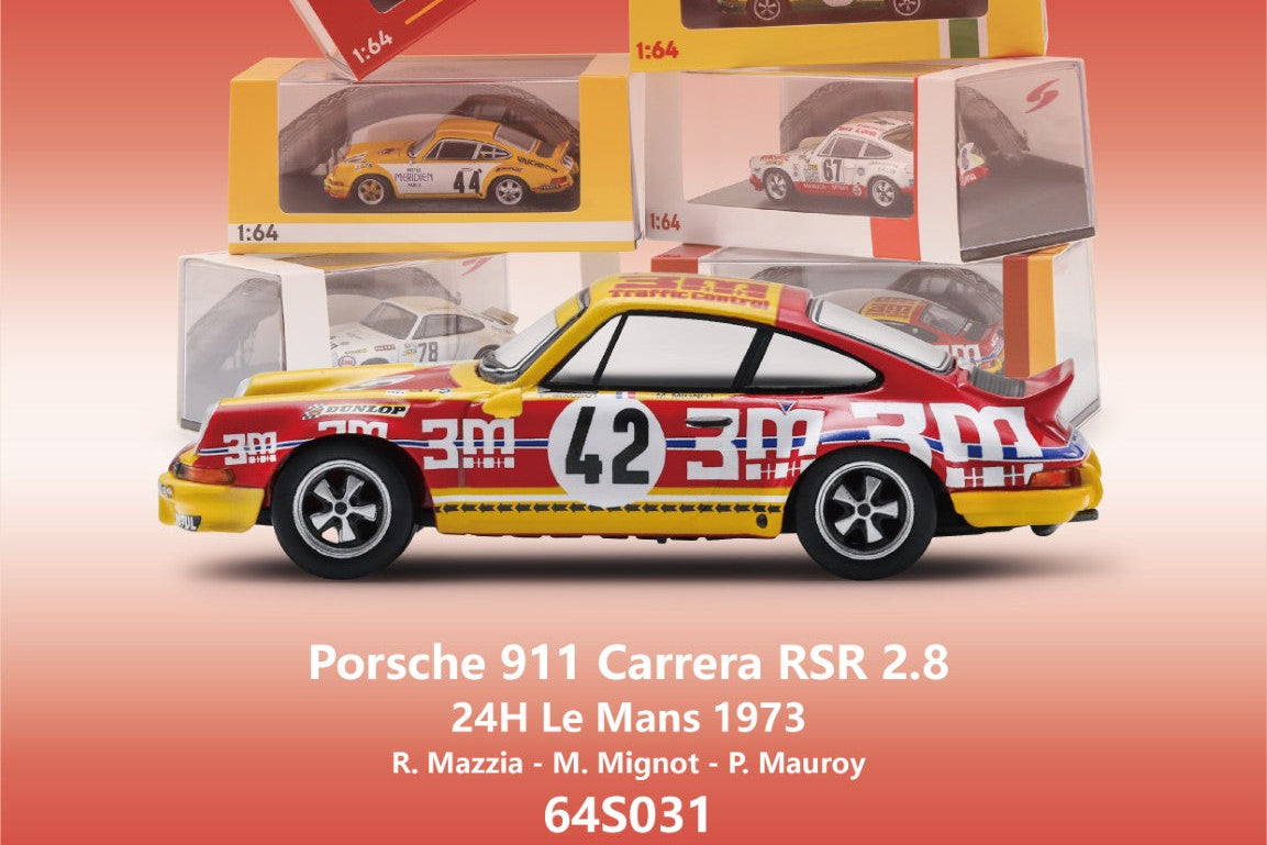 (Pre-Order) (64S031) Porsche 911 Carrera RSR 2.8 No.67 24H Le Mans 1974 - R. Mazzia - M. Mignot - P. Mauroy