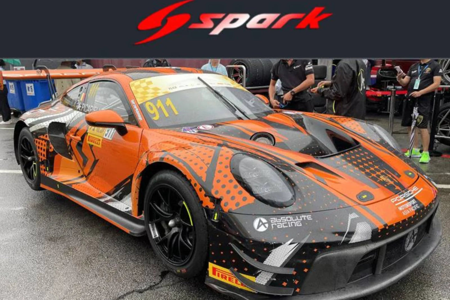 (Pre-Order) (64S037) Porsche 911 GT3 R (992) No.911 Absolute Racing